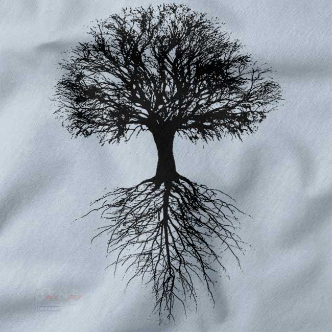 Minimal spiritual Tree of Life streetwear tee