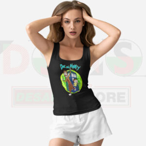 Morty & Doc TARDIS Parody Tank Top – Sci-Fi Crossover Graphic