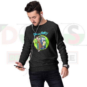 Rick Morty & Doc TARDIS Parody Sweatshirt – Sci-Fi Crossover
