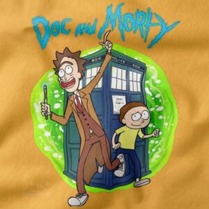 Sci-fi crossover time travel graphic sweatshirt