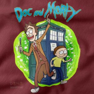 Sci-fi crossover time travel streetwear hoodie