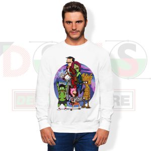 Space Cadet Burgers Retro Comic Graphic Sweatshirt