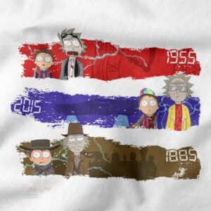 Time travel parody cartoon streetwear hoodie