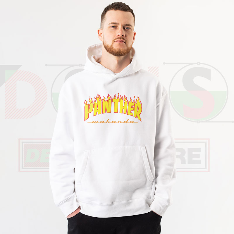 Wakanda Panther Street Hoodie – Thrasher Style Graphic