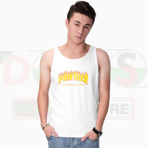 Wakanda Panther Street Tank Top – Thrasher Style Graphic