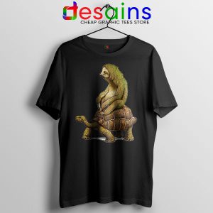 Animal Meme Tshirt Black Speed is Relative Funny Sloth