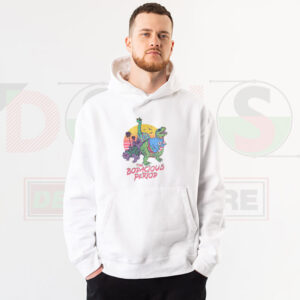 Bodacious Period Dinosaur Hoodie – Fun Graphic Sweater