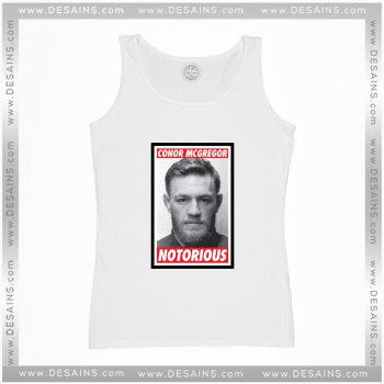 Cheap Graphic Tank Top Conor McGregor Notorious Mugshot