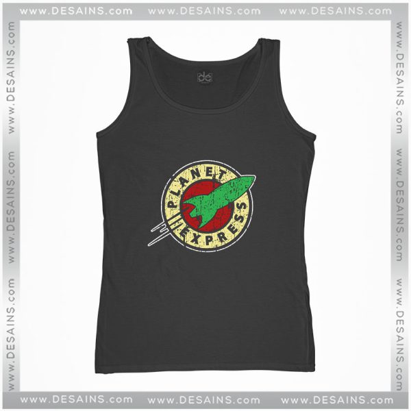 Cheap Graphic Tank Top Futurama Planet Express Logo