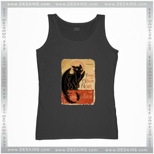 Cheap Graphic Tank Top Le Dragon Noir Poster