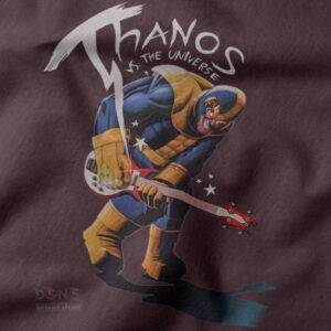 Comic inspired villain guitar pop culture shirt