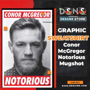 Conor McGregor Notorious Mugshot Graphic Sweatshirt