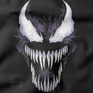 Dark superhero Venom and Spider-Man printed hoodie