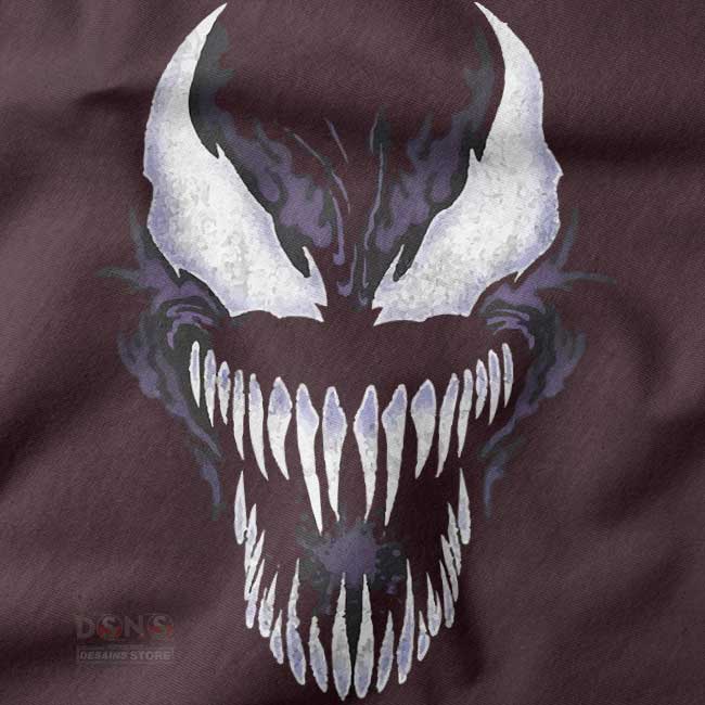 Dark superhero Venom and Spider-Man printed sweatshirt