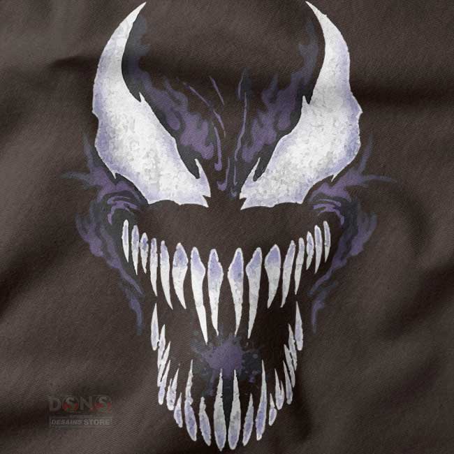 Dark superhero Venom and Spider-Man printed tank