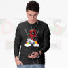Deadpool Riding a Unicorn Sweatshirt – Funny Superhero Graphic