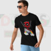 Deadpool Riding a Unicorn T-Shirt – Funny Superhero Graphic