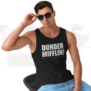 Dunder Mifflin Graphic Tank Top – Casual Pop Culture Tee
