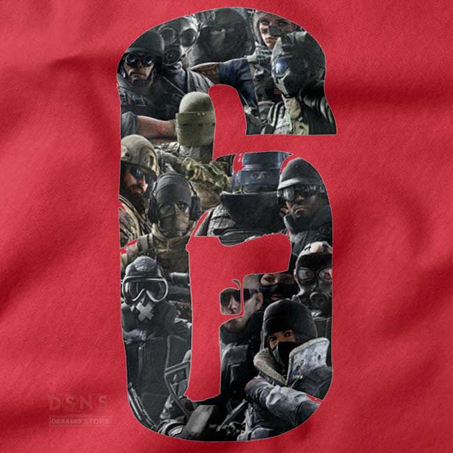 Esports inspired Rainbow Six Siege hoodie design