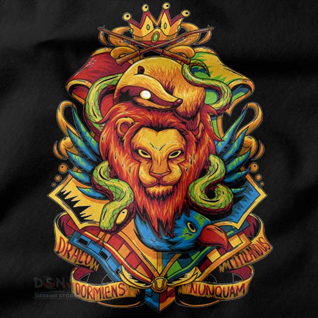 Fantasy crest inspired cozy pullover hoodie