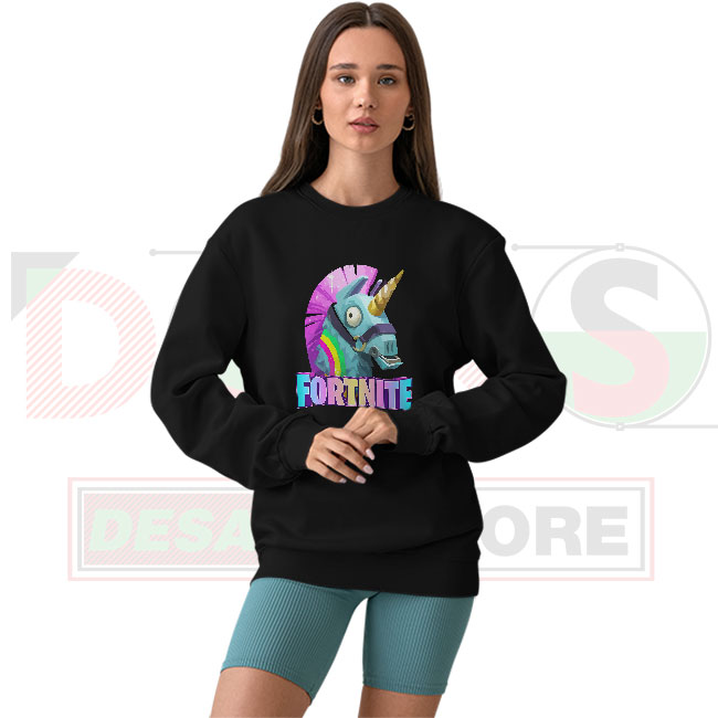 Fortnite Battle Royale Unicorn Sweatshirt – Cheap Graphic Cozy