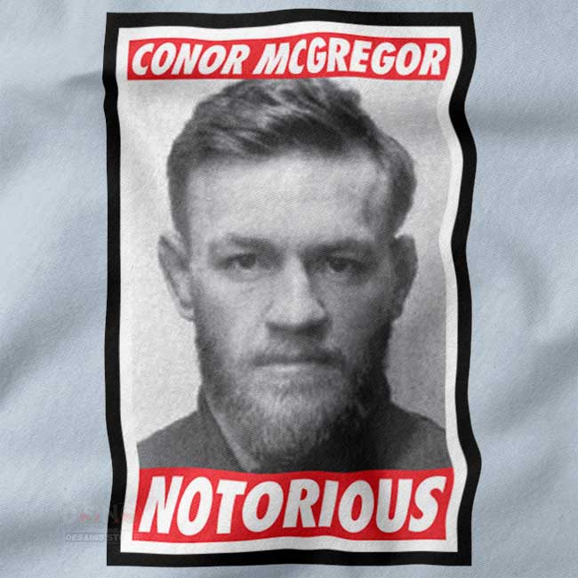 Conor McGregor Notorious Mugshot Funny Graphic T-Shirt - Image 2