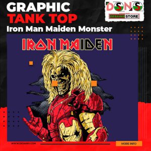 Iron Maiden Metal Iron Man All Power Graphic Tank Top