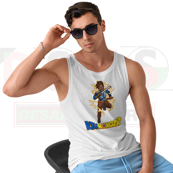 Killmonger x Vegeta Tank Top – Black Panther Dragon Ball Mashup