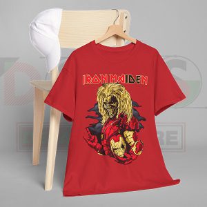Limited - Hanging Red T-shirt Iron Maiden Iron Man.jpg