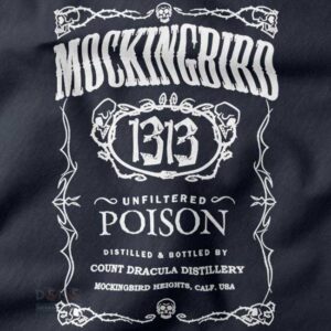 Minimal front mocking bird tank top streetwear style