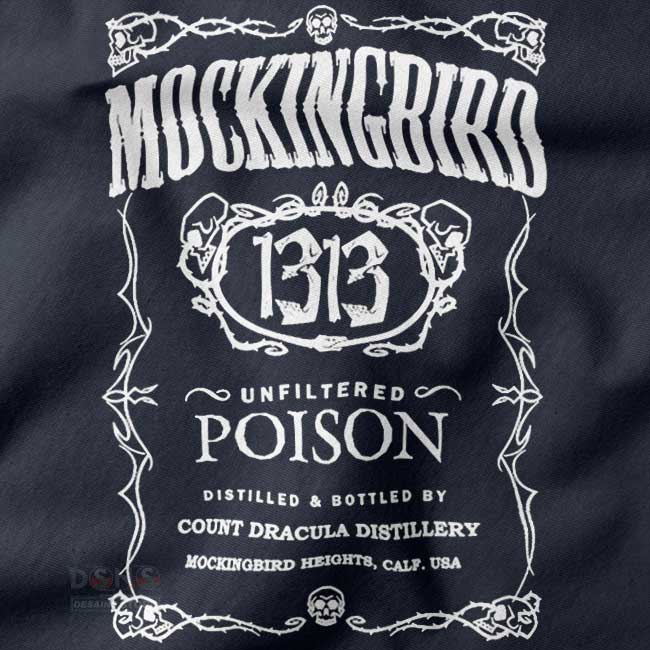 Minimal front mocking bird tank top streetwear style