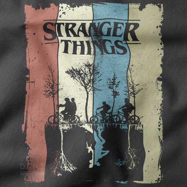 Retro Netflix Stranger Things streetwear hoodie design