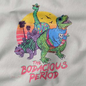 Retro cartoon dinosaur hoodie streetwear pullover