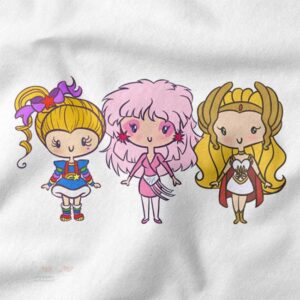 Retro pop culture ladies hoodie Lil CutiEs design