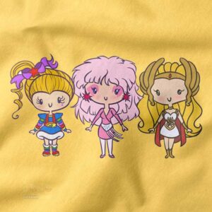 Retro pop culture ladies sweatshirt Lil CutiEs design