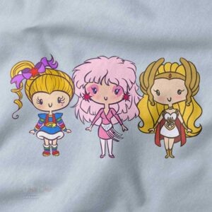 Retro pop culture ladies tank top Lil CutiEs design