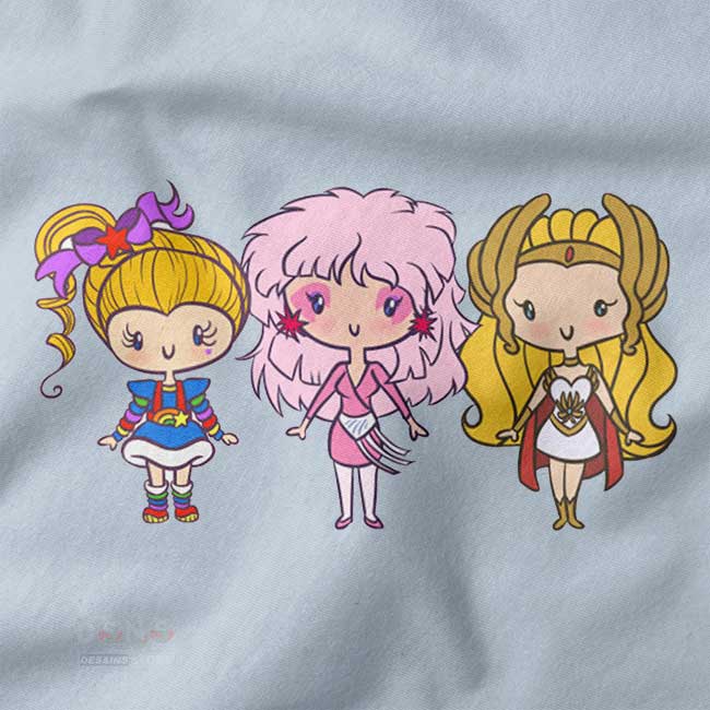 Retro pop culture ladies tank top Lil CutiEs design