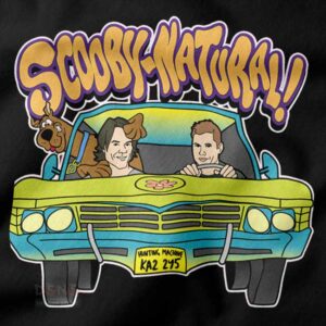 Scooby-inspired mystery van crossover sweatshirt design