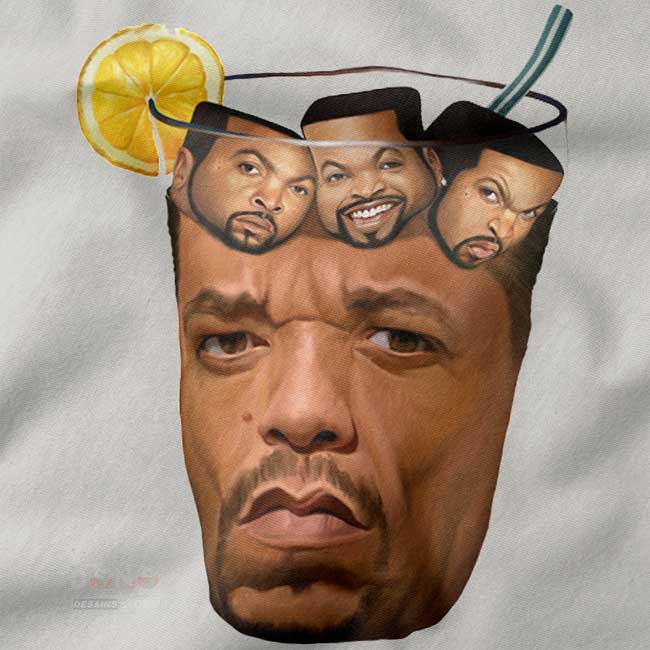 Summer streetwear tank with ice tea ice cube graphic