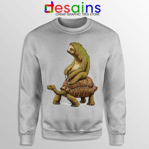Sweatshirt Sport Grey Speed is Relative Sloth Meme Animal