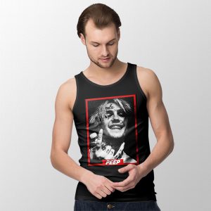 Tank Top Black Lil Peep American Rapper Smile Face