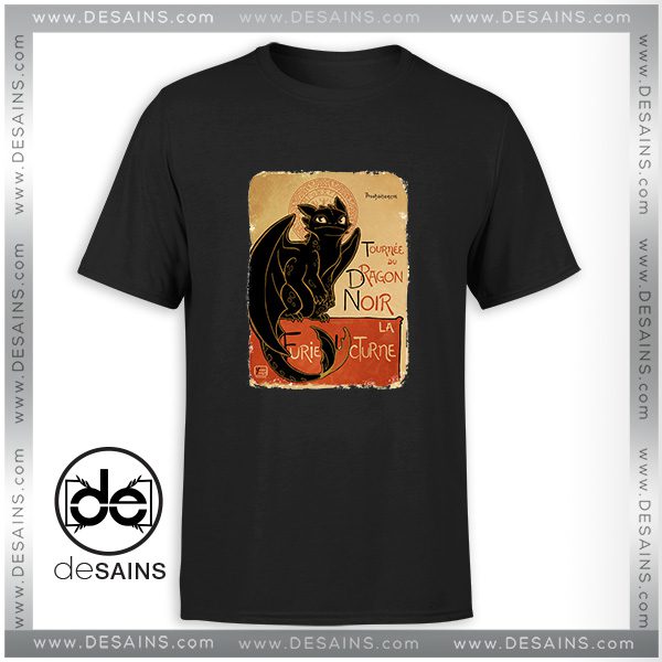 Tee Shirt Le Dragon Noir Poster Tee Shirt Size S-3XL