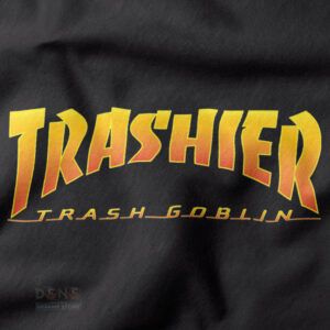 Thrasher style trash goblin unisex skate tee front print