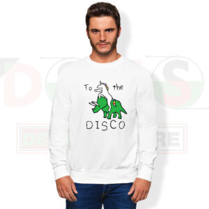 To The Disco Unicorn Sweatshirt – Retro Cute Graphic Crewneck