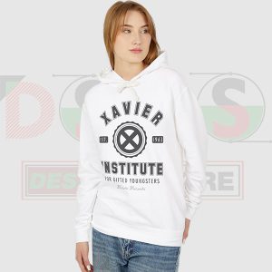 1963 Xavier Institute Marvel Universe X-Men Hoodie Womens White