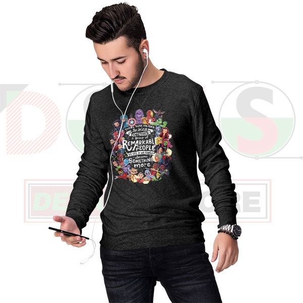 Avengers Remarkable People Sweatshirt – Infinity War Marvel Superhero Graphic