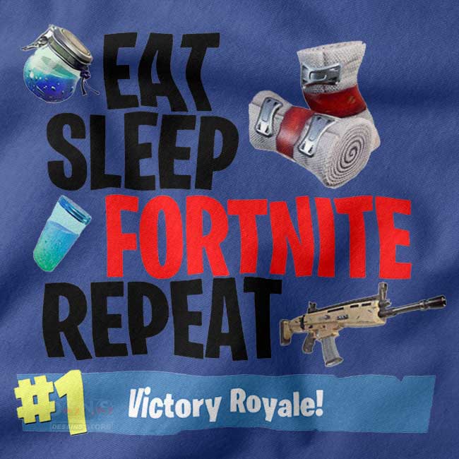 Battle Royale Fortnite Repeat Graphic Hoodie