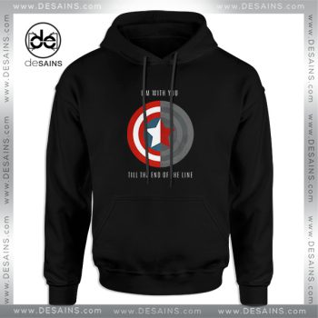 Cheap Graphic Hoodie Im With You Till The End Of The Line