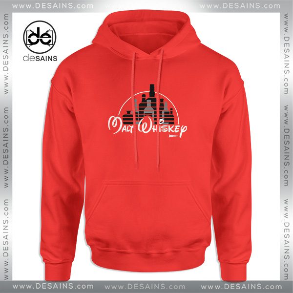 Cheap Graphic Hoodie Malt Whiskey not Walt Disney