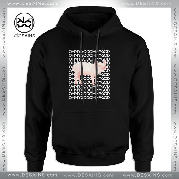 Cheap Graphic Hoodie Oh My God Pig Funny